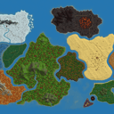 Kingdoms of Valmor: a survival-ready Hytale world map featuring custom terrain and multiple biomes